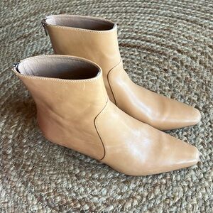 Madewell Dimes Kitten Heel Leather Boot